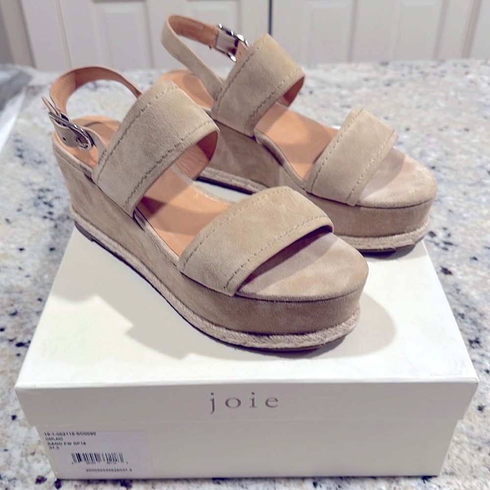 Joie suede wedge sandals 🤩